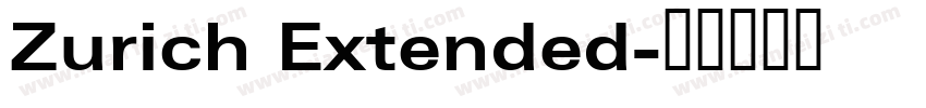 Zurich Extended字体转换